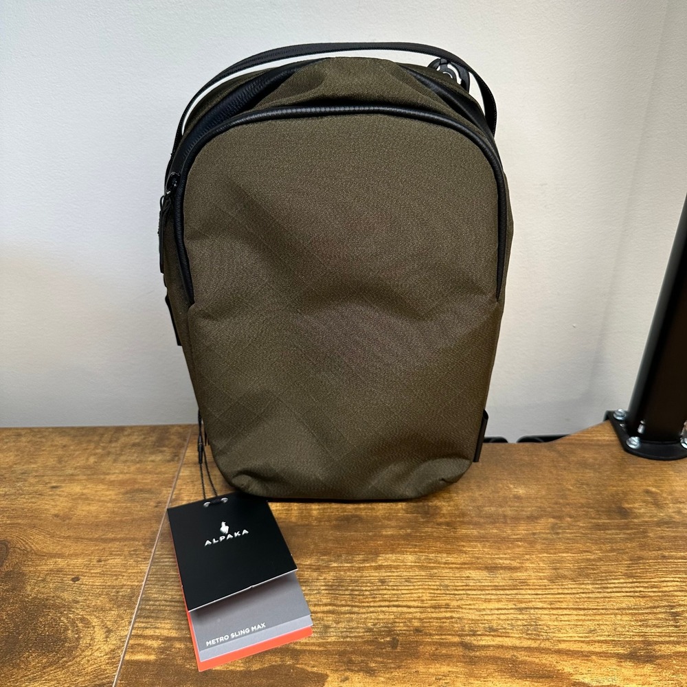 NEW Alpaka Metro Sling Max Army Green Axogrid 300D Water Resistant 3L Bag